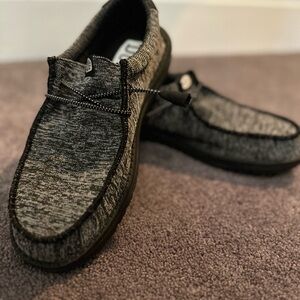 Hey Dude Men's Charcoal Slip-On Loafers
